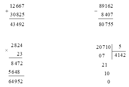 Giải bài 73: Ôn tập chung (tiết 1) trang 122 vở bài tập Toán 4 - Kết nối tri thức với cuộc sống 3