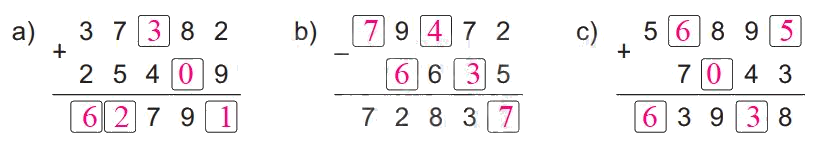 Giải bài 77: Ôn tập phép cộng, phép trừ trong phạm vi 100 000 (tiết 1) trang 110 vở bài tập Toán 3 - Kết nối tri thức với cuộc sống 4 2