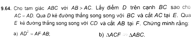 Giải bài 9.64 trang 68 sách bài tập toán 8 - Kết nối tri thức với cuộc sống 1