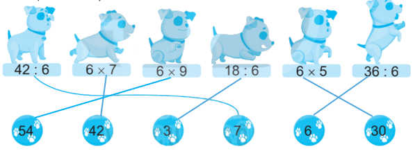 Giải bài 9: Bảng nhân 6, bảng chia 6 (tiết 1) trang 26 vở bài tập Toán 3 - Kết nối tri thức với cuộc sống 1 2
