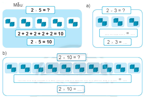 Giải bài: Bảng nhân 2 - VBT toán 2 - Chân trời sáng tạo 1