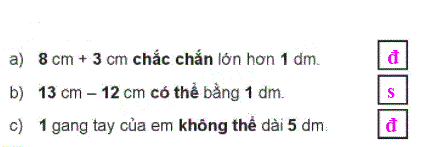 Giải bài: Có thể, chắc chắn, không thể (trang 110) Vở bài tập toán 2 - Chân trời sáng tạo 2