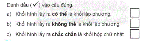 Giải bài: Có thể, chắc chắn, không thể (trang 110) Vở bài tập toán 2 - Chân trời sáng tạo 4