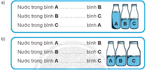 Giải bài: Đựng nhiều nước, đựng ít nước (trang 71) Vở bài tập toán 2 - Chân trời sáng tạo 0 1