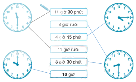 Giải bài: Giờ , phút, xem đồng hồ VBT toán 2 - Chân trời sáng tạo 0 2