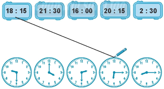 Giải bài: Giờ , phút, xem đồng hồ VBT toán 2 - Chân trời sáng tạo 8
