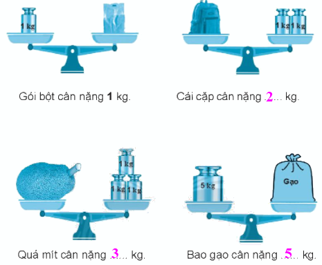 Giải bài: Ki-lô-gam VBT toán 2 - Chân trời sáng tạo 2