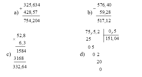 Giải Bài kiểm tra số 4 trang 124, 125, 126 vở bài tập Toán 5 - Cánh diều 6 1