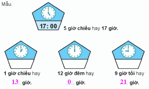 Giải bài: Ngày, giờ (trang 111) Vở bài tập toán 2 - Chân trời sáng tạo 3 2