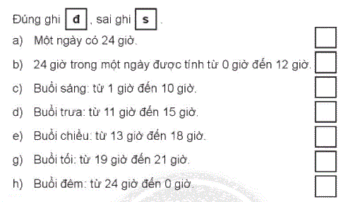 Giải bài: Ngày, giờ (trang 111) Vở bài tập toán 2 - Chân trời sáng tạo 5