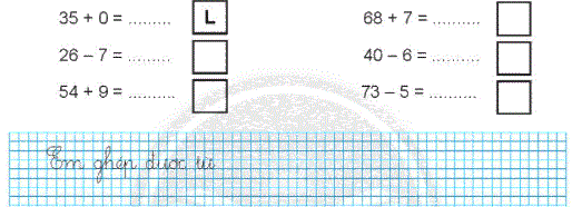 Giải bài: Ôn tập phép cộng và phép trừ (trang 123) Vở bài tập toán 2 - Chân trời sáng tạo 14 2