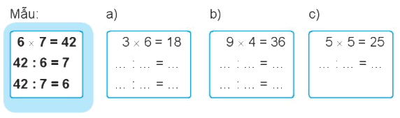 Giải bài: Phép chia VBT toán 2 - Chân trời sáng tạo 7
