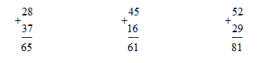 Giải bài: Phép cộng có nhớ trong phạm vi 100 (trang 87) Vở bài tập toán 2 - Chân trời sáng tạo 6