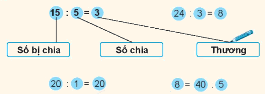 Giải bài: Số bị chia - số chia - thương VBT toán 2 - Chân trời sáng tạo 0 1
