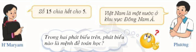 Giải câu hỏi khởi động trang 5 SGK Toán 10 tập 1 - Cánh diều 1