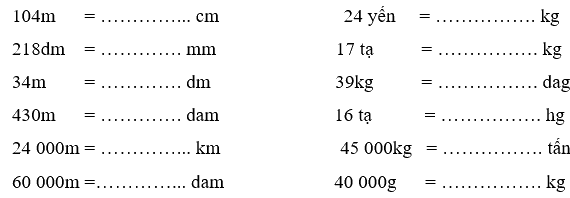 Giài phần A. Tái hiện, củng cố trang 18 Bài tập phát triển năng lực Toán 5 3 1