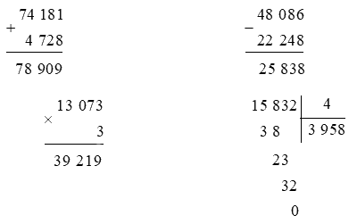 Giải phần A. Tái hiện, củng cố trang 2, 3 bài tập phát triển năng lực toán 4 4 1