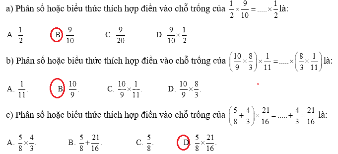 Giải phần A. Tái hiện, củng cố trang 20 Bài tập phát triển năng lực Toán 4 tập 2 2