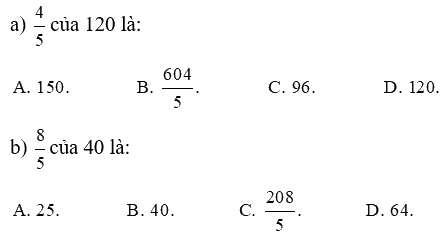 Giải phần A. Tái hiện, củng cố trang 20 Bài tập phát triển năng lực Toán 4 tập 2 3