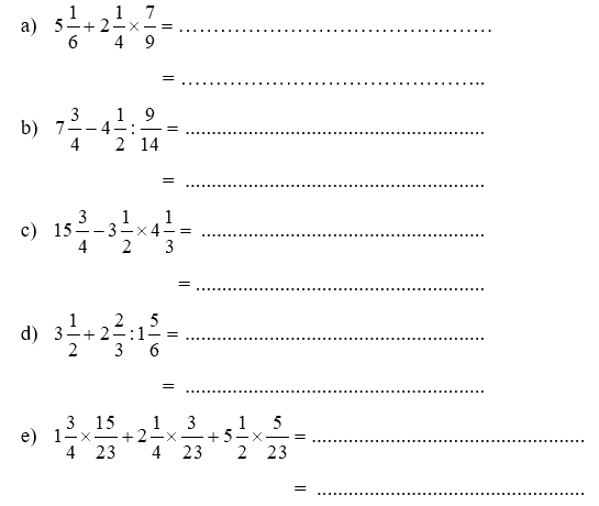 Giải phần A. Tái hiện, củng cố trang 22 Bài tập phát triển năng lực Toán 5 5 1
