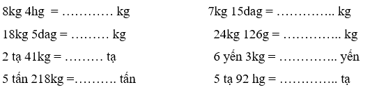 Giải phần A. Tái hiện, củng cố trang 35 Bài tập phát triển năng lực Toán 5 3 1