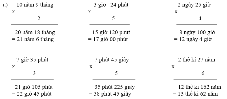 Giải phần A. Tái hiện, củng cố trang 51 - Bài tập phát triển năng lực Toán 5 tập 2 2 1