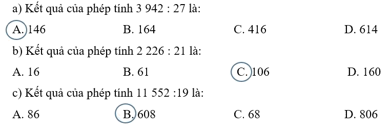 Giải phần A. Tái hiện, củng cố trang 59 Bài tập phát triển năng lực Toán 4 1
