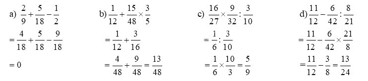 Giải phần A. Tái hiện, củng cố trang 59 Bài tập phát triển năng lực Toán 4 tập 2 3