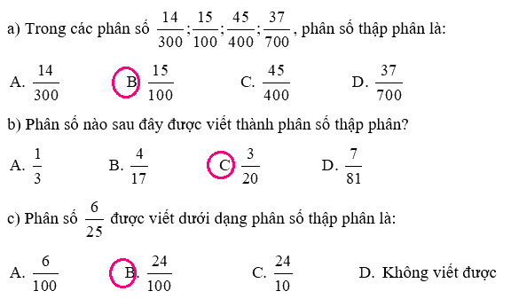 Giải phần B. Kết nối trang 3 Bài tập phát triển năng lực Toán 5 4 2