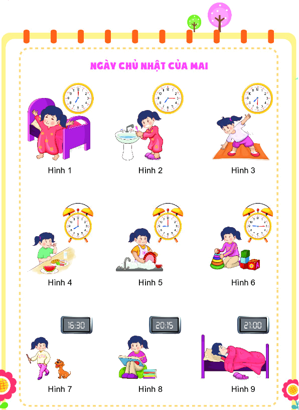 Giờ, phút, xem đồng hồ 6