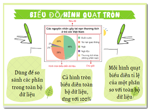 Lý thuyết Biểu đồ hình quạt tròn SGK Toán 7 Chân trời sáng tạo 3