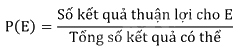 Lý thuyết Cách tính xác suất của biến cố bằng tỉ số SGK Toán 8 - Kết nối tri thức 1
