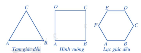 Lý thuyết Đa giác đều. Hình đa giác đều trong thực tiễn Toán 9 Cánh diều 2
