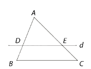 Lý thuyết Định lí Thalès SGK Toán 8 - Cùng khám phá 1