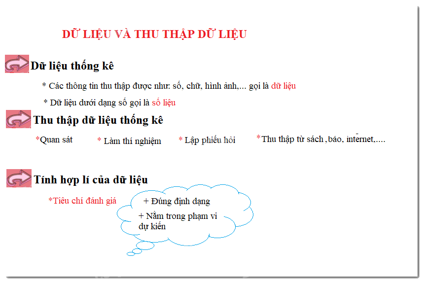 Lý thuyết Dữ liệu và thu thập dữ liệu Toán 6 KNTT với cuộc sống 1