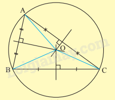 Lý thuyết Đường tròn ngoại tiếp tam giác, đường tròn nội tiếp tam giác Toán 9 Chân trời sáng tạo 1