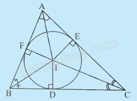Lý thuyết Đường tròn ngoại tiếp tam giác, đường tròn nội tiếp tam giác Toán 9 Cùng khám phá 7