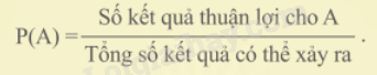 Lý thuyết Mô tả xác suất bằng tỉ số SGK Toán 8 - Chân trời sáng tạo 1