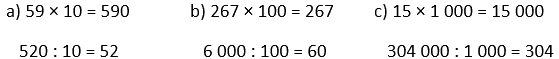 Nhân với 10, 100, 1 000, ... Chia cho 10, 100, 1 000, .... - Toán 4 4