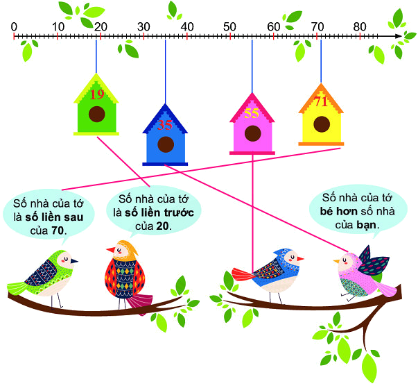 Ôn tập các số trong phạm vi 100 7 3