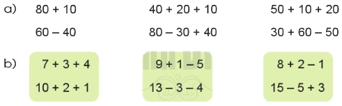Ôn tập về phép cộng, phép trừ (không nhớ) trong phạm vi 100 2 1