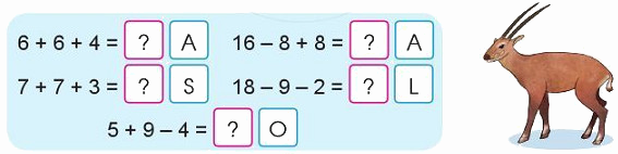 Ôn tập về phép cộng, phép trừ trong phạm vi 20 7