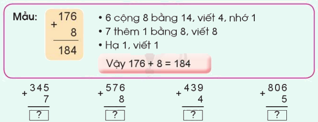 Phép cộng (có nhớ) trong phạm vi 1000 6