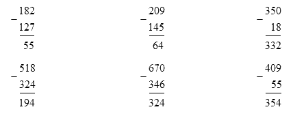Phép trừ có nhớ trong phạm vi 1000 1
