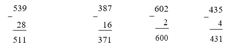 Phép trừ (không nhớ) trong phạm vi 1000 (trang 60) 4 1