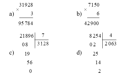 SGK Toán 4 trang 13 - Bài 3: Ôn tập phép nhân, phép chia - SGK Chân trời sáng tạo 1