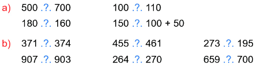 So sánh các số có ba chữ số 2