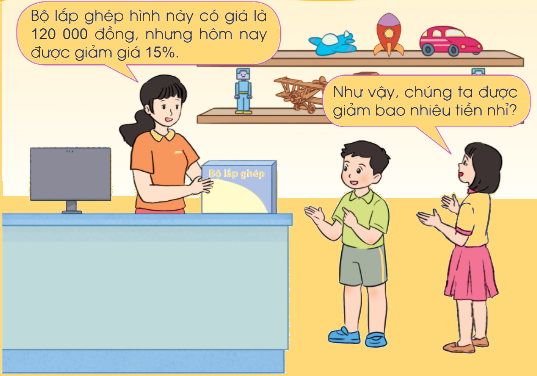 Tìm giá trị phần trăm của một số - Toán 5 1