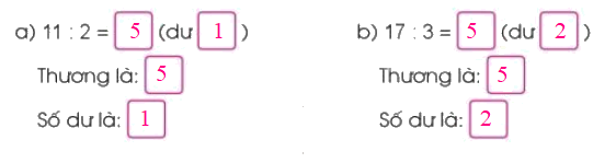 Toám lớp 3 trang 74 - Phép chia hết, phép chia có dư - SGK Cánh diều 0 2