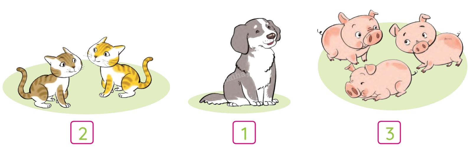 Toán lớp 1 trang 10 - Các số 1, 2, 3 - SGK Cánh diều 0 2